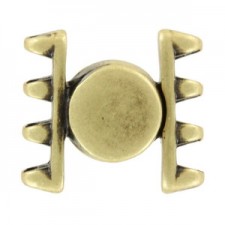 Cymbal ™ DQ metaal Magnetische sluiting Ateni voor SuperDuo kralen - Antiek brons